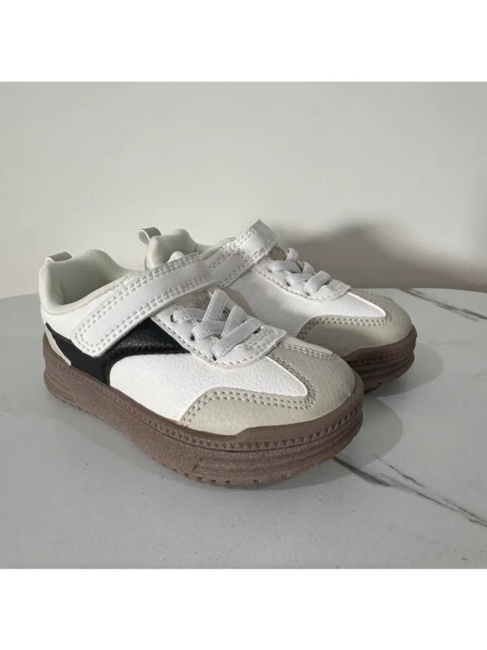 Carters White & Black Platform Dress Shoes 6
